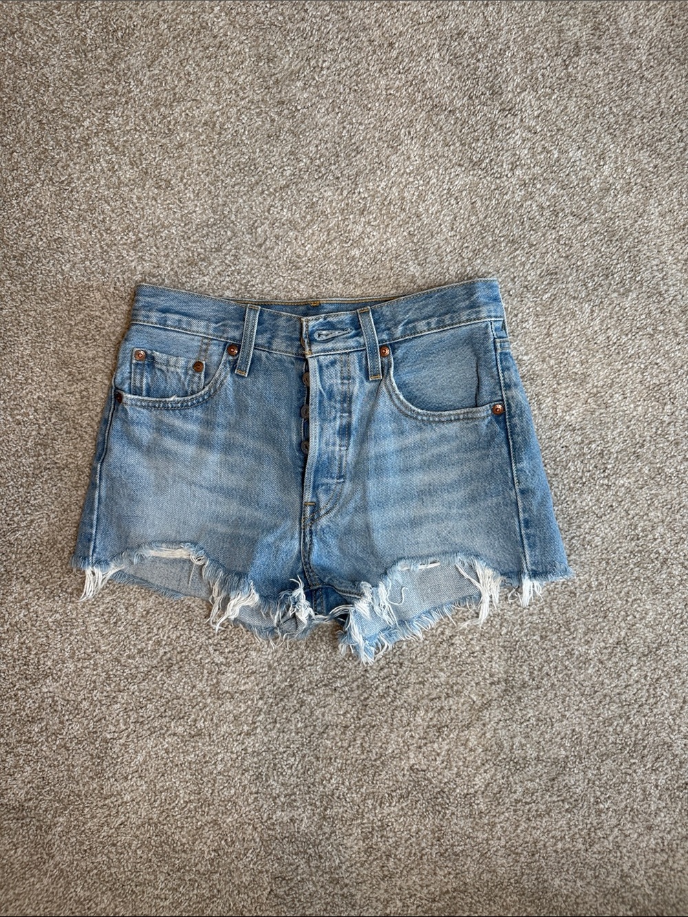 Levi’s Distressed Denim Cutoff Shorts